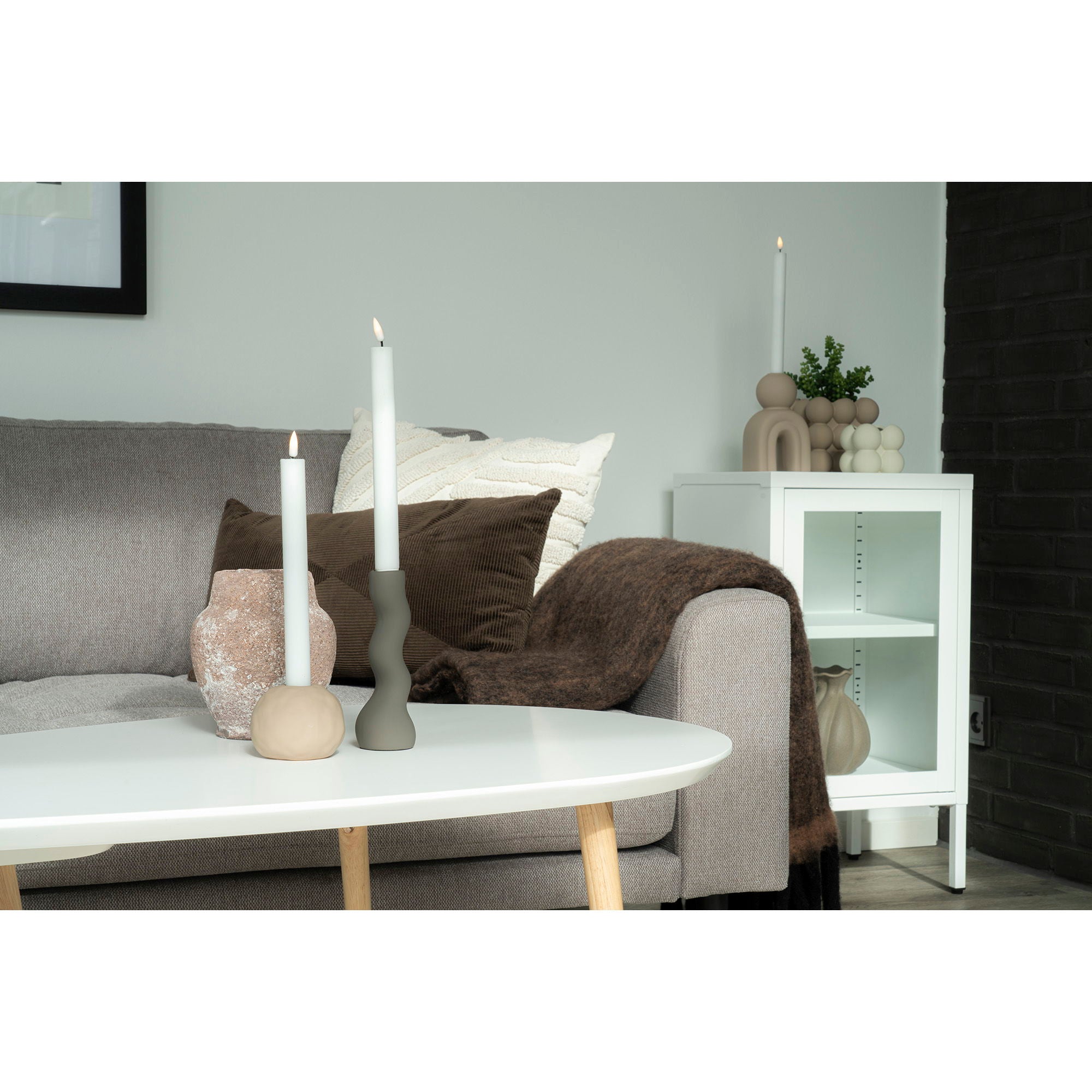 Griffith Kissen – 30×60 cm, braun, aus 100 % Baumwolle, rechteckig